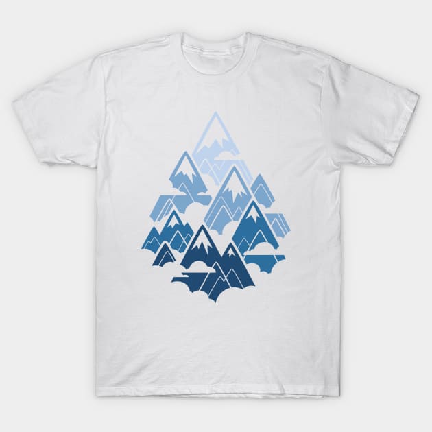 Misty Mountains T-Shirt by Waynem